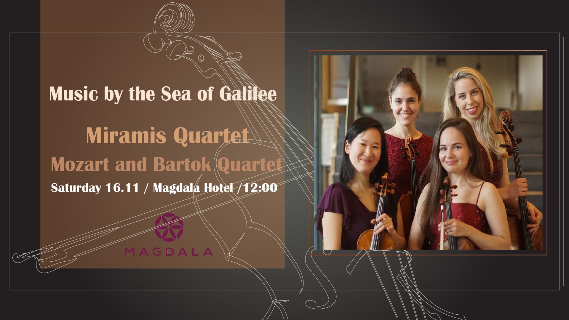 Mozart and Bartok Quartet - Sea of Galilee Concert